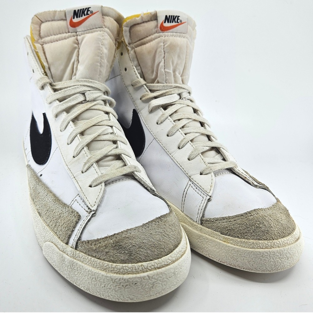 Nike Blazer Mid '77 Vintage White Black High Top Basketball Shoes Men's Size 13